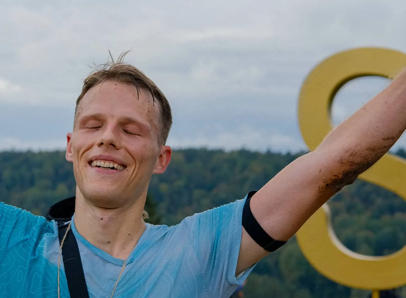 Finišs pēc pieveiktiem 68 km
